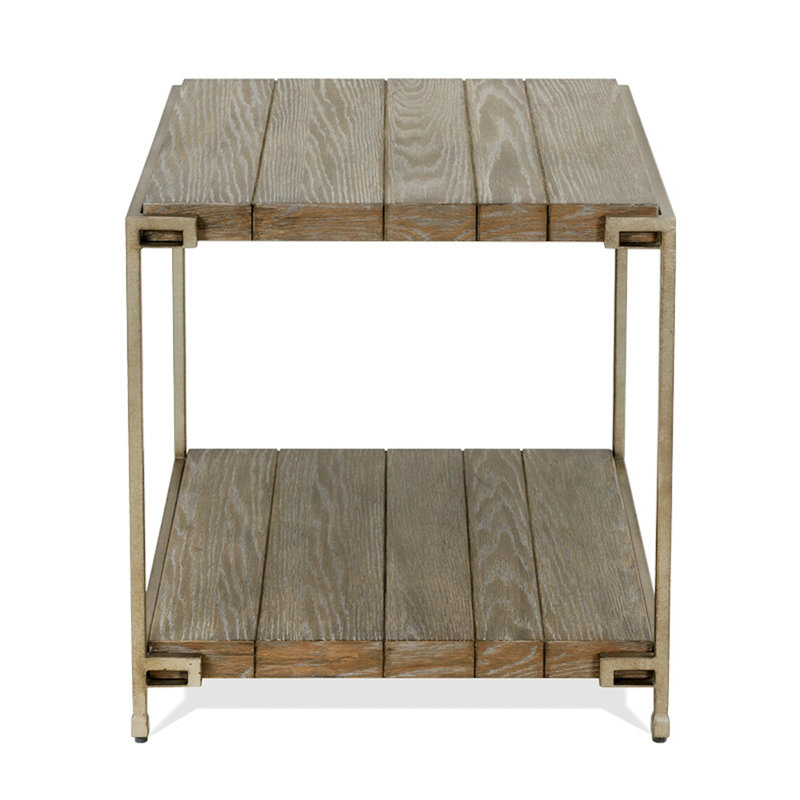 Table de bout en bois massif Marizza, H 24,05 po x l 27,05 po x P 23,05 po