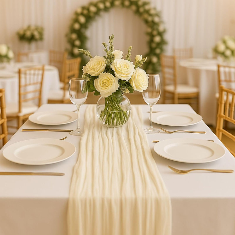 Chemin de table 10 pi Beige