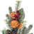 28" Green Mixed Pine Foliage Orange/Berry Spray.