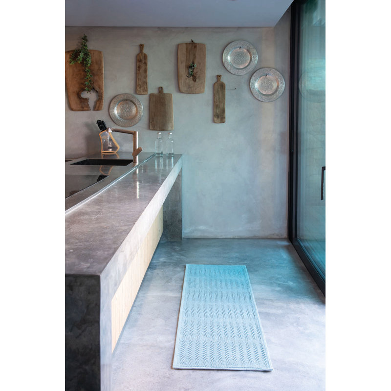 Coast Bath Rug 21'' x 59' Fog, Steel