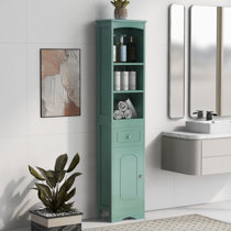  BAMACAR Tall Slim Storage Cabinet, Bathroom Slim Storage Cabinet  with Drawers & Doors, Slim Cabinet for Small Spaces, Tall Thin Storage  Cabinet, White Narrow Bathroom Storage Cabinet for Small Spaces 