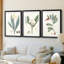Soft Tropical IV - reproduction encadrée sur mesure de qualité supérieure mate - 3 pièces-331231867-331231865