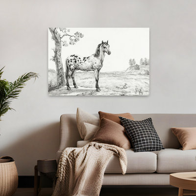 Art mural cheval rétro classique