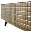 Console carrée en bois naturel