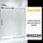 Eclipse 60 in. W x 74 in. H Sliding Frameless Shower Door in Chrome with 3/8 in. (10mm) Thick Clear Glass-50217787