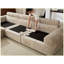 Canapé modulaire modulaire avec coussins Chameau-338760207
