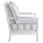 Fauteuil d'appoint à rayures blanches et bleu marine