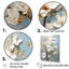 Fleurs de magnolias bleues et blanches sur toile-1597565893-1597565892