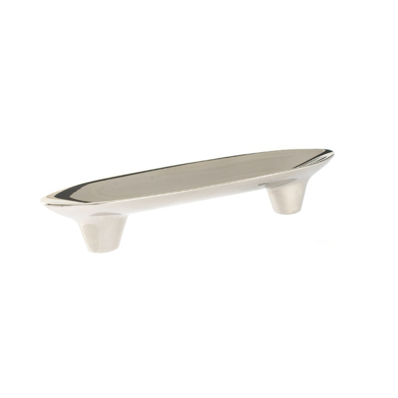 Lotus 3 1/2" Center to Center Bar Pull, Polished Nickel