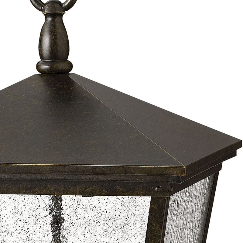 Trellis 1 -Light 19.75" H Hardwired Pier Mount Light, Regency Bronze