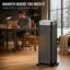 Chaufferette tour en céramique 1500W PTC avec oscillation, contrôle intelligent et fonctions de sécurité pour la chambre de bureau à domicile