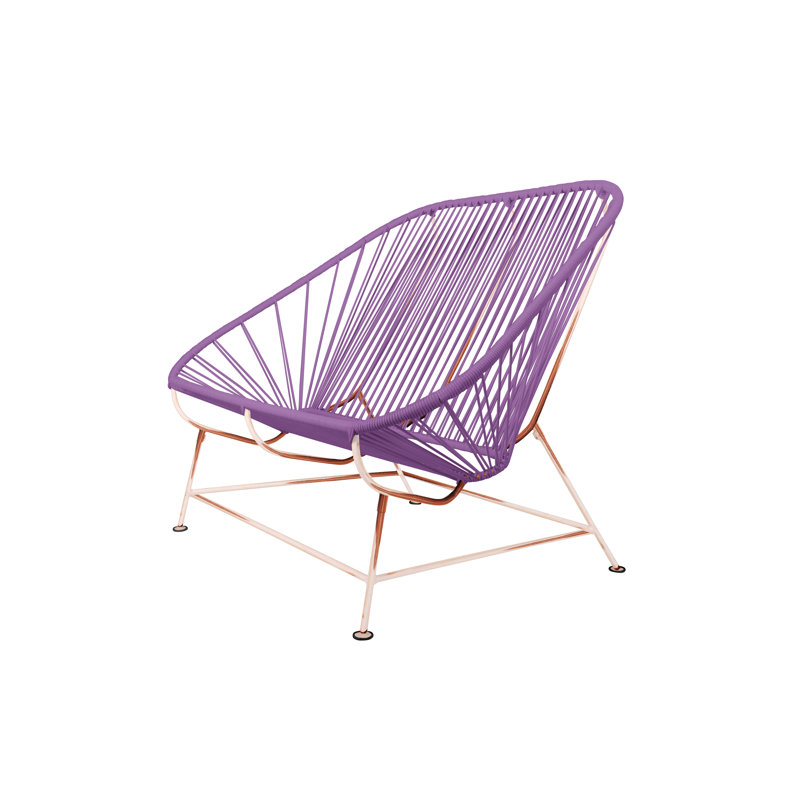 InLove Indoor/Outdoor Handmade Loveseat, Orchid/Copper