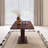 70.87" Multifunctional Extendable Rectangular Dining Table