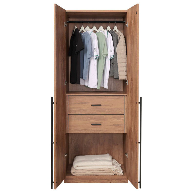 Armoire-penderie 32 po Lee, Brun