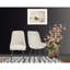 Chaise de salle à manger de style Mid-Century, revêtement beige - rembourrage en mousse et pieds en métal pour un moment de détente 2 revêtu d'un look moderne