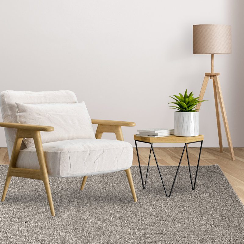 Amoriana Furnish my Place Modern Indoor/Outdoor Commercial Solid Color Rug - Pet and Kids Friendly Rug, Stain Resistant, Floor Carpet for Living Room & Hallway, Wedding - Beige