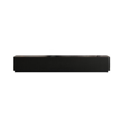 Modern Simple Creative Black TV Cabinet Unfinished TV Stand for TVs up to 88"
