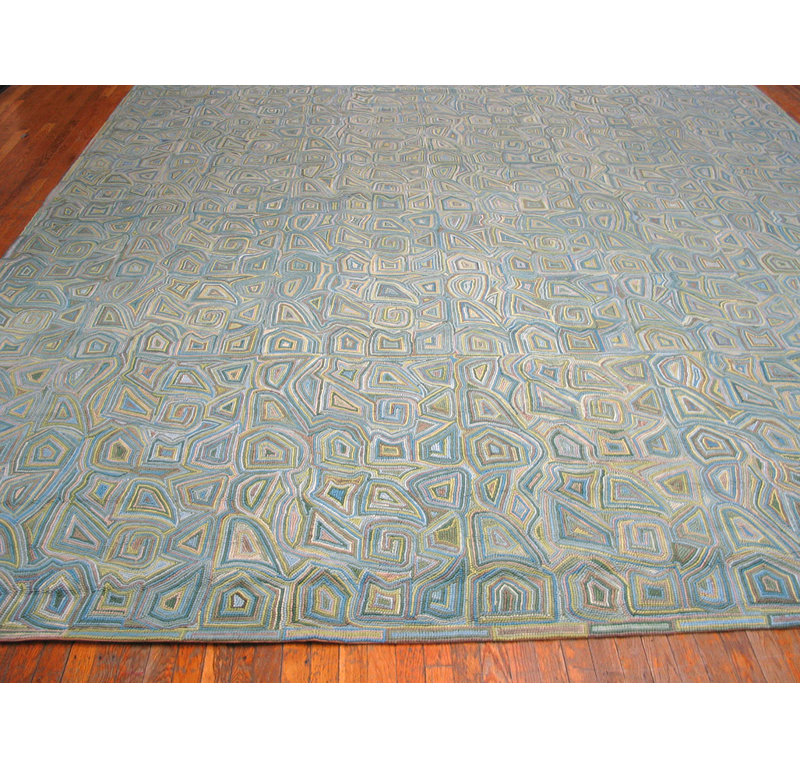 Flatweave Wool Abstract Area Rug