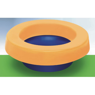 Elastic Toilet Gasket (Wax Free) with Toilet Bolts Included