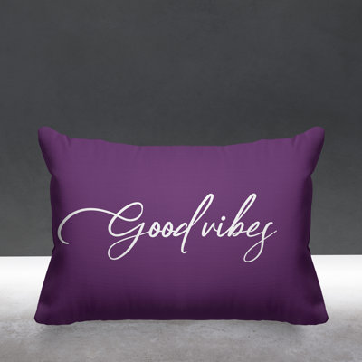 Aspire Good Vibes Outdoor Rectangular Pillow Cover & Insert