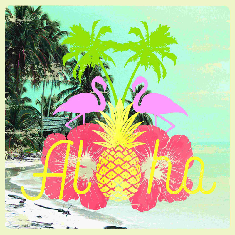 " Aloha ", 12" H x 12" W  