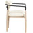 Riccio Vegan Leather Upholstered Dining Arm Chair-6766388-6766377