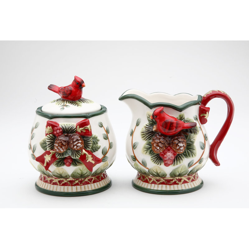 Ensemble sucrier et crémier Cardinal Evergreen