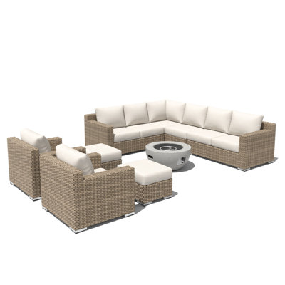 Casey 9-Piece Fire Seating Sectional