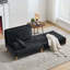 Canapé-lit pliable inclinable, canapé-lit convertible 3 en 1, décor Mid-Century moderne, convient aux petits espaces, avec trois coussins, idéal pour la chambre à coucher et la chambre d'amis-133269984