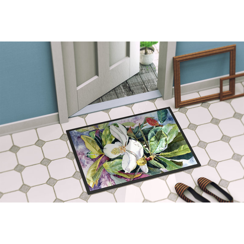 Paillasson d’extérieur antidérapant Willards Magnolia, Rectangle 1 pi 6 po x 2 pi 3 po