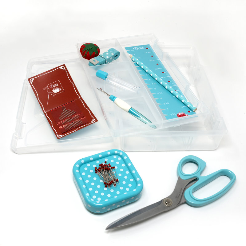Dritz Dritz Essential Sewing Box Kit, Blue