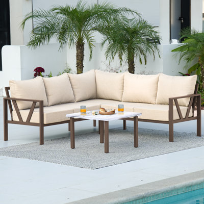 5 - Person Patio Conversation Set With Cushions