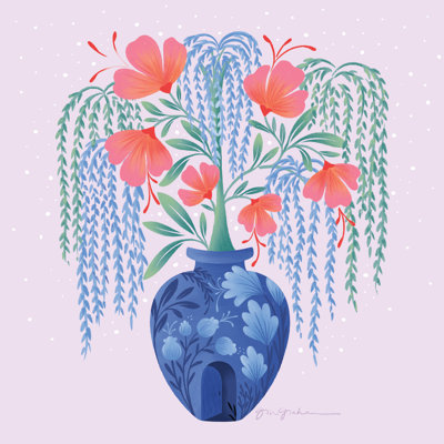 «Whimsical Arrangement on Canvas» par Gia Graham, reproduction