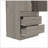 Lisboa 2-Door Armoire Light Gray