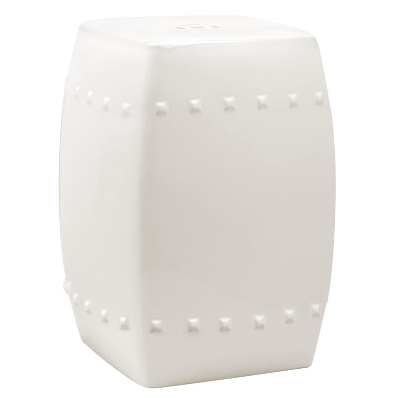Tabouret de jardin Knudson, Crème
