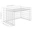 Garage en acier avec lit surélevé 43,3 po x 31,5 po x 23,6 po