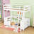 Karthika Wood Loft Bed With U-Shaped Desk, Drawers,Ladder And Storage Shelves-48948150-57975002