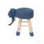 Tabouret avec repose-pieds Animal, tabouret mignon en éléphant avec pieds en bois de pin massif-902572203