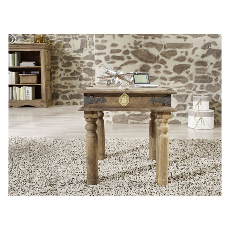 Leeds Solid Wood Four Leg Coffee Table, 46 cm H x 45 cm W x 45 cm D