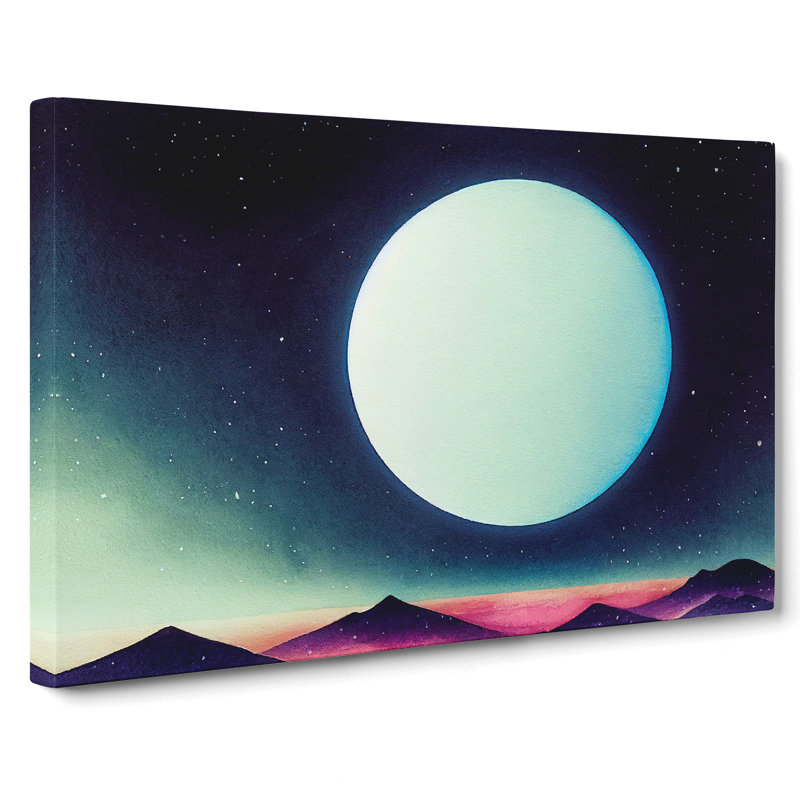 Moon Vol.2 - Wrapped Canvas, 35cm H x 50cm W x 3cm D