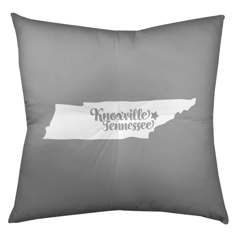 Coussin de plancher touffeté, 26 po x 26 po, Gris, Knoxville