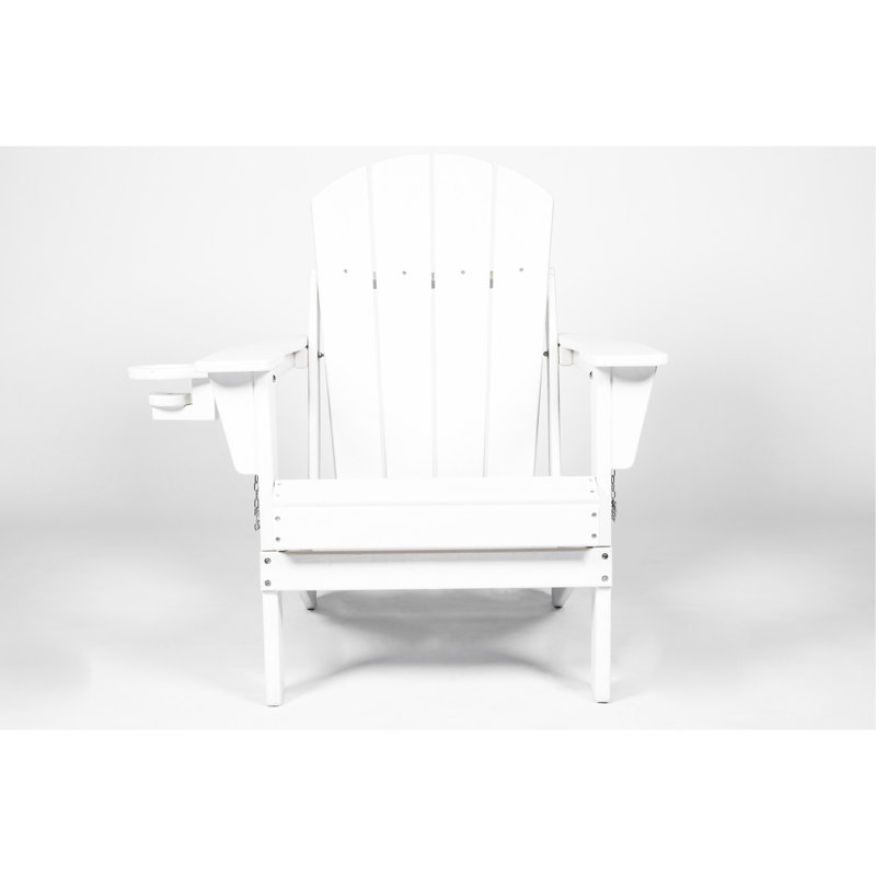 Folding Chair In White With Side Table. Spacious And Relaxing Chair. . To Harsh Weather. Easy Assembly Table, 3, White. Comfortable . Elements. Assemble