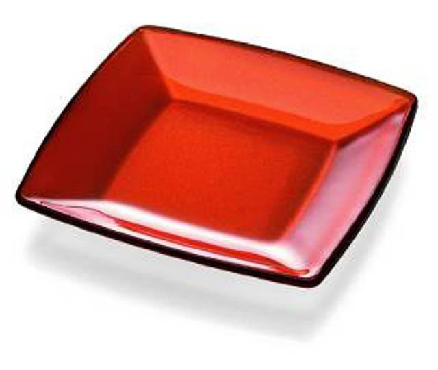 Assiette en verre 9,1 po Madison, Orange
