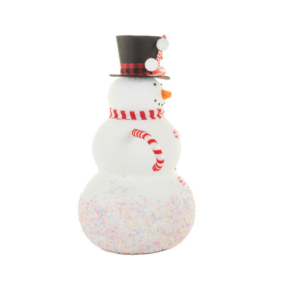 Bonhomme de neige blanc doux