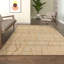 Tapis d'intérieur en jute / laine tissé à plat à la main Ada-87054464