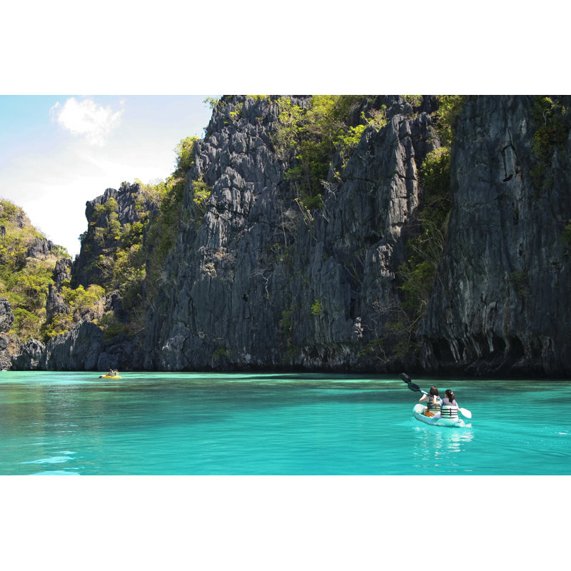 El Nido Kayak Adventure, Philippines by Simongurney - Wrapped Canvas Print, 51cm H x 76cm W
