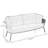 Outdoor Courtyard Patio Sofa 70.87'' Wide Rectangle Loveseat with Cushions-100763930-100763931