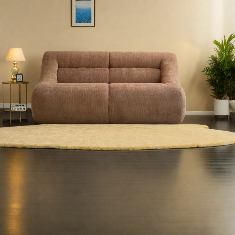 Canapés compacts en mousse à mémoire de forme, finition chenille, design moderne pour la maison et l'appartement