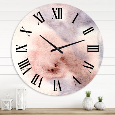 Horloge murale pastel