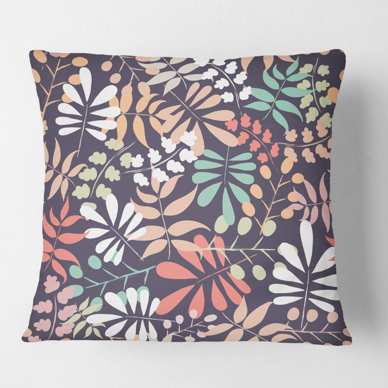 Coussin décoratif rétro Mid-Century, 18 po x 18 po
